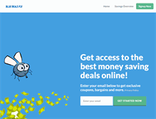 Tablet Screenshot of bluedealsfly.com